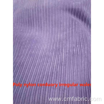 Polyester Nylon Corduroy Irregular Wales Fabric